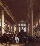 REMBRANDT Harmenszoon van Rijn Interior of the Portuguese Synagogue in Amsterdam Spain oil painting artist